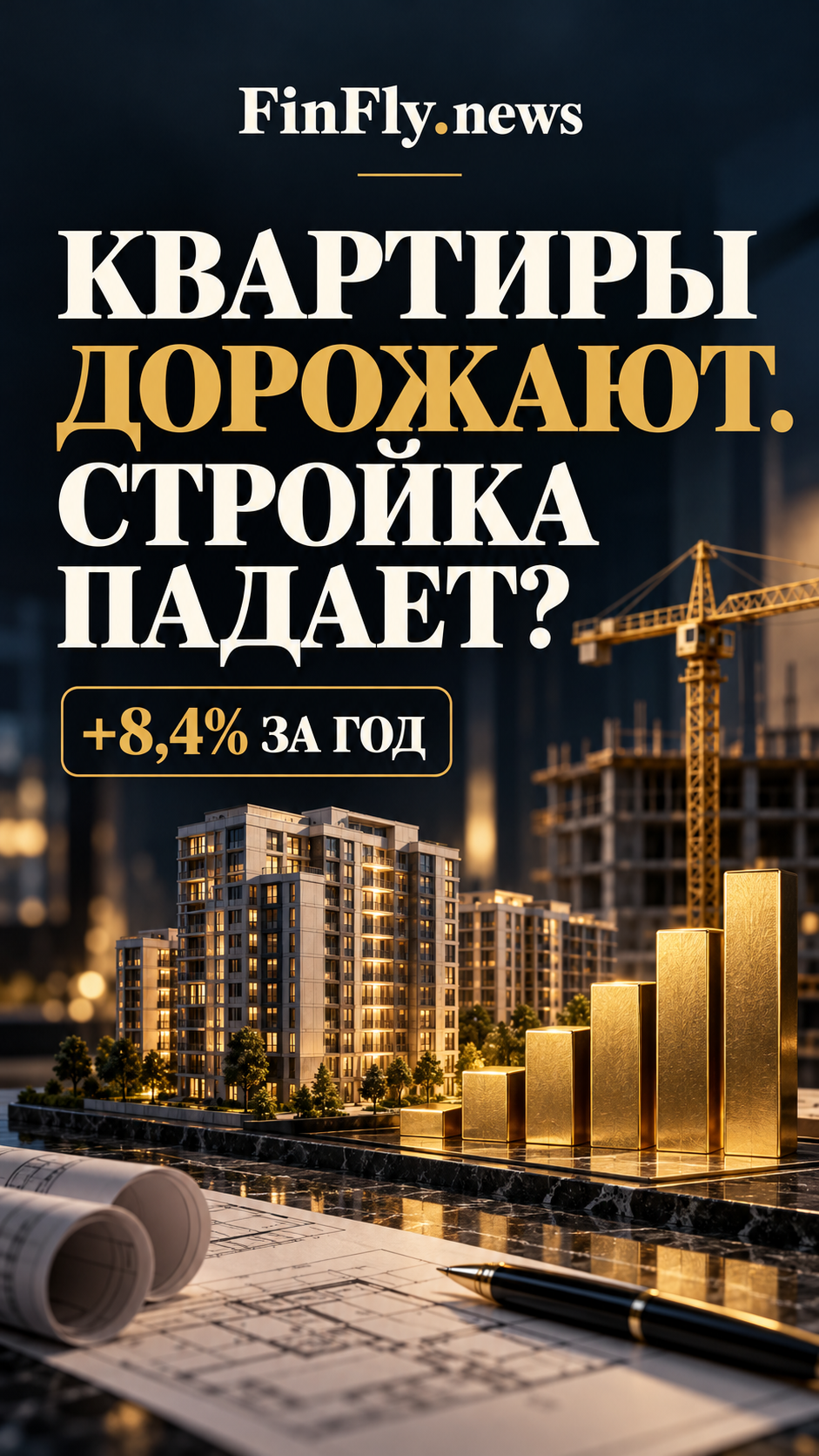 КВАРТИРЫ ДОРОЖАЮТ. СТРОЙКА ПАДАЕТ?