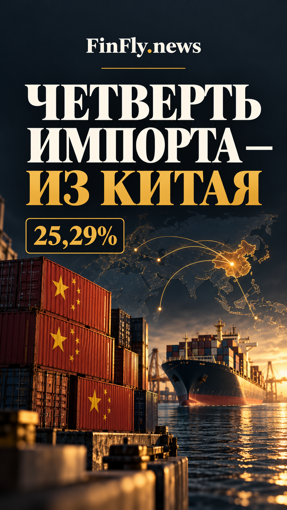 Каждый четвёртый доллар импорта — товары из Китая — FinFly News