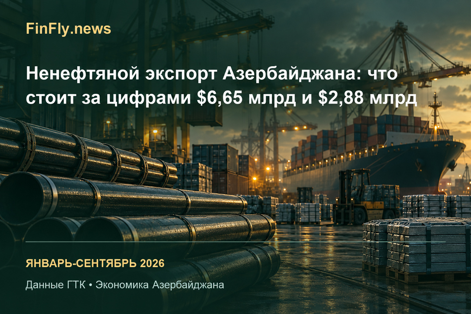 Ненефтяной экспорт Азербайджана: что стоит за цифрами $6,65 млрд и $2,88 млрд