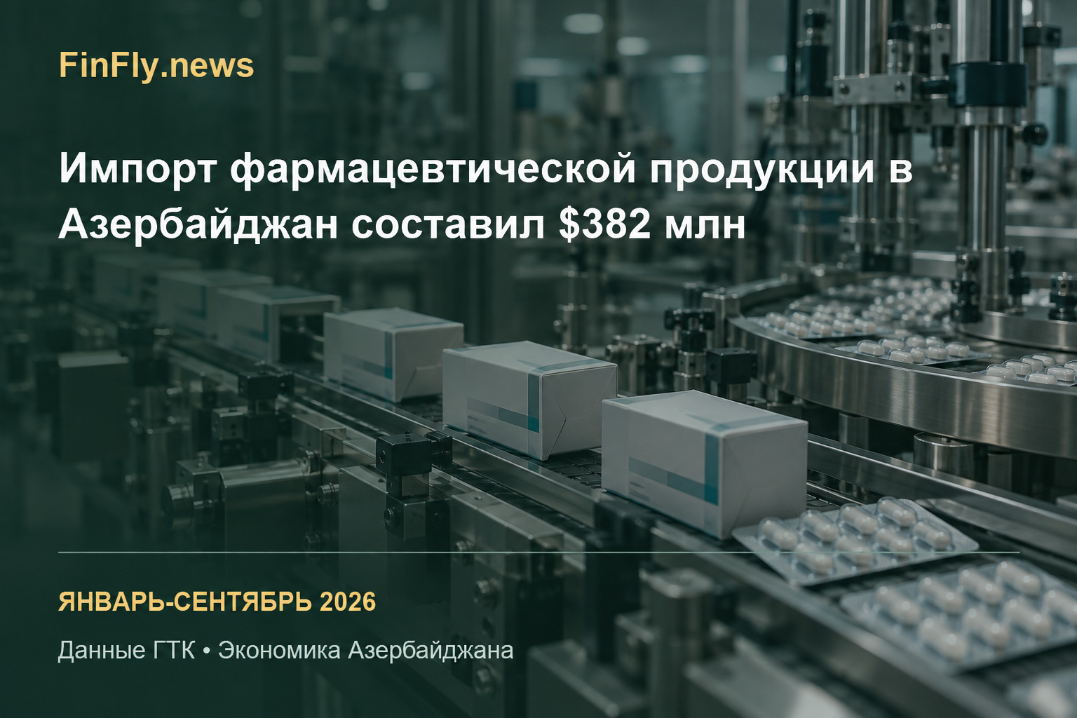 Импорт фармацевтической продукции в Азербайджан составил $382 млн