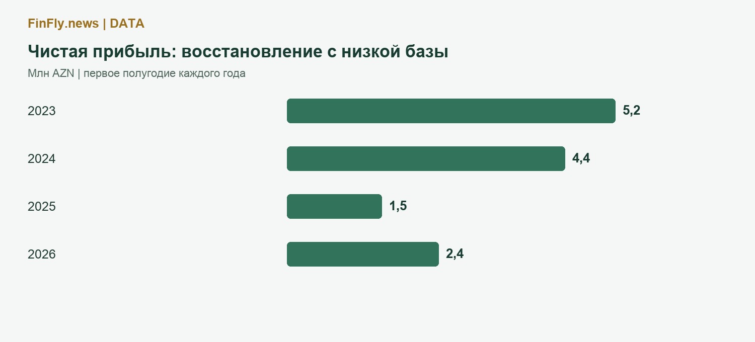 Чистая прибыль: восстановление с низкой базы